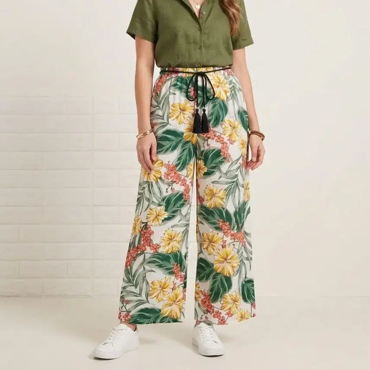 [BUNJANG] The Tilbury Tropical Wide Pants (New With Tags) / [F]더틸버리 트로피컬 와이드팬츠 (새상품)