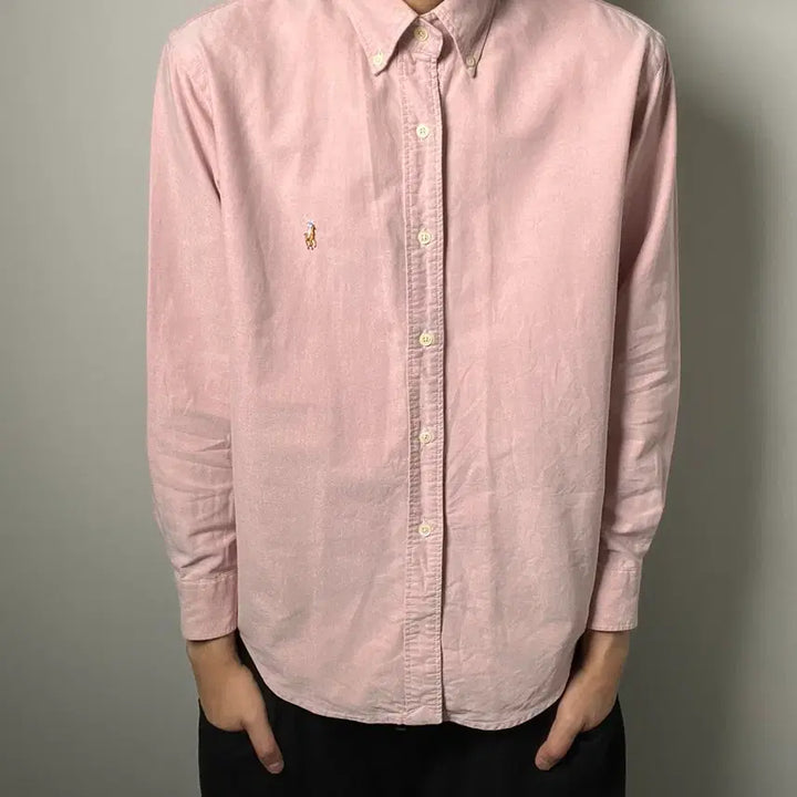 [BUNJANG] Polo Ralph Lauren Pink Oxford Shirt M / 폴로 랄프로렌 핑크 옥스포드 셔츠 M