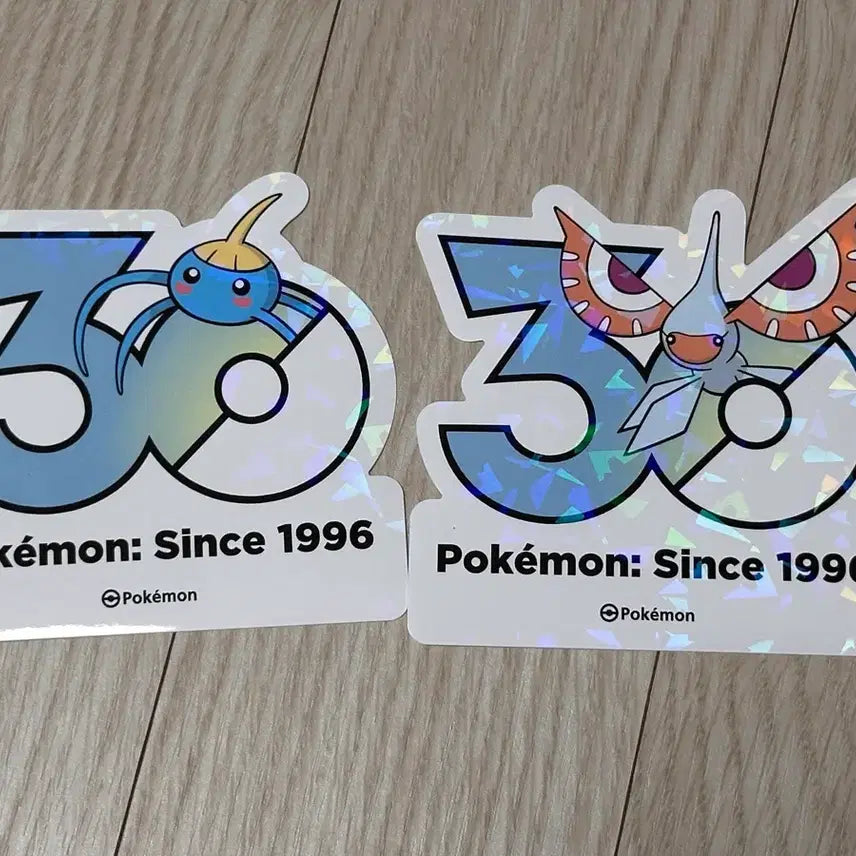 [BUNJANG] Pokemon 30th Anniversary Logo Sticker Set: Beautifly Evolution / 포켓몬 30주년 로고 스티커 비구술 비나방 진화 세트