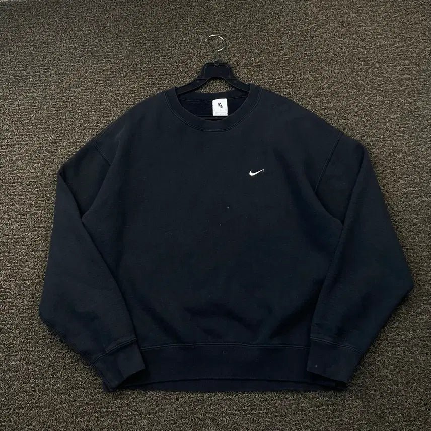 [BUNJANG] Nike NRG Swoosh Black Sweatshirt / 나이키 NRG 스우시 블랙 맨투맨