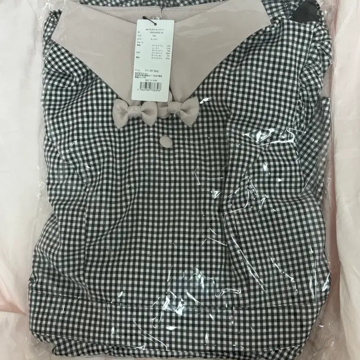 [BUNJANG] Pium Ribbon Collar Gingham Jire-gae Girl Set / 피움 리본 카라 셋업 깅엄 양산형 지뢰계 걸리