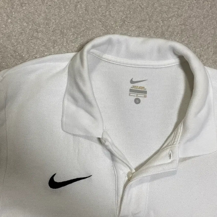 [BUNJANG] Nike White Short Sleeve Polo Shirt Size S / 나이키 흰색 반팔 카라티 s