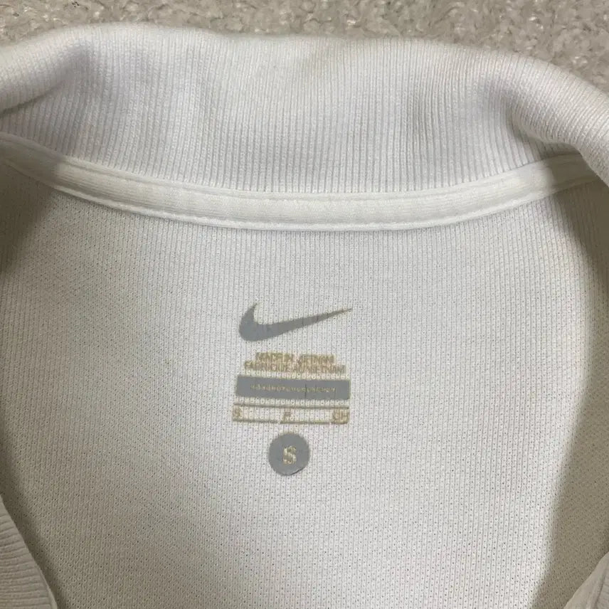 [BUNJANG] Nike White Short Sleeve Polo Shirt Size S / 나이키 흰색 반팔 카라티 s
