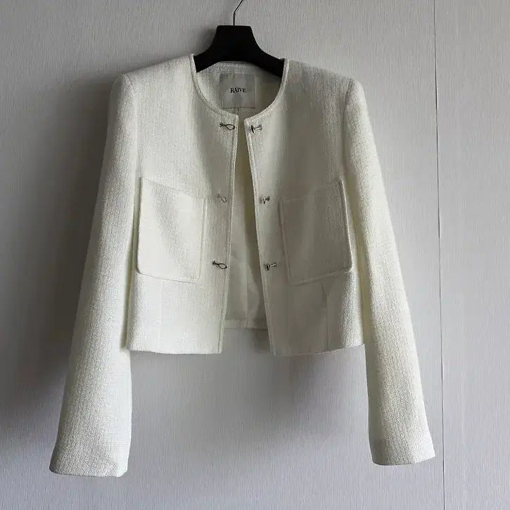 [BUNJANG] RAVE Tweed Jacket White Size S / 레이브 트위드 자켓 새상품