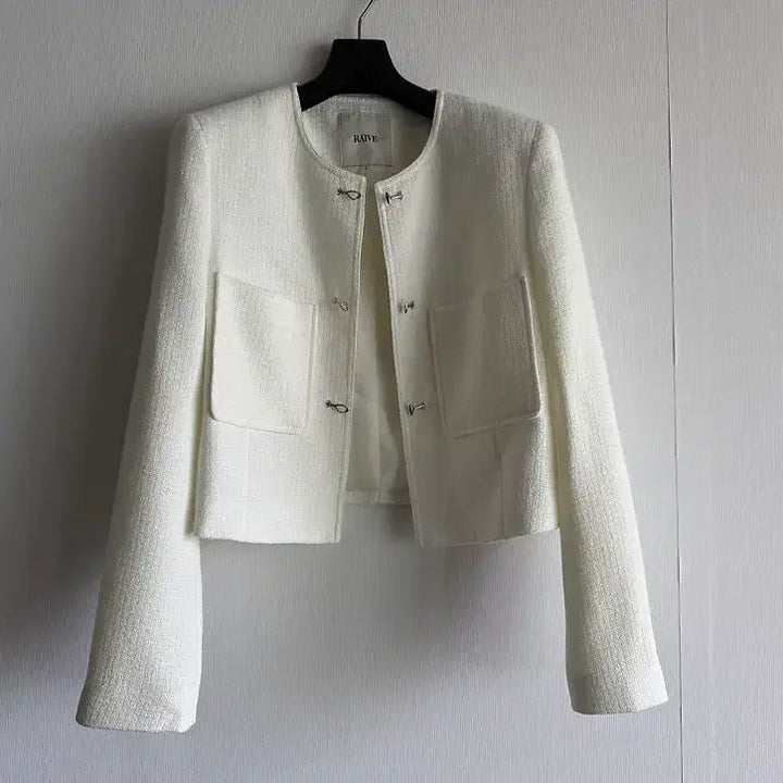 [BUNJANG] RAVE Tweed Jacket White Size S / 레이브 트위드 자켓 새상품