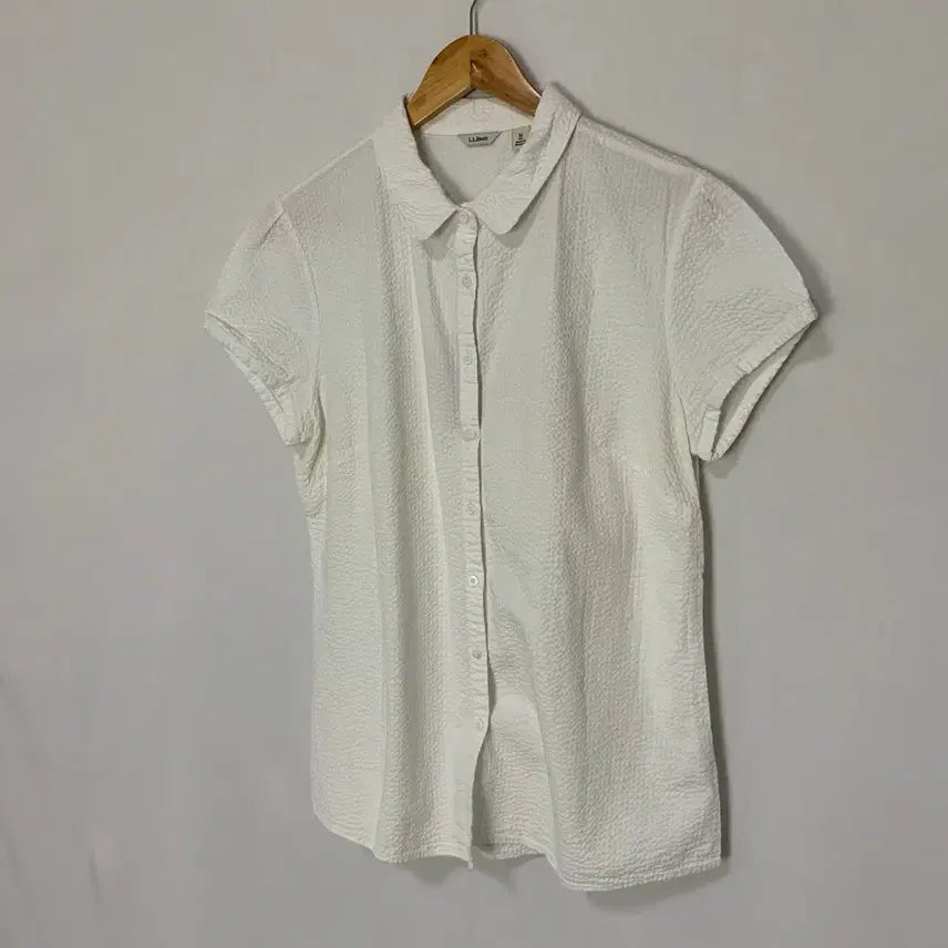 [BUNJANG] LLBean Embroidered Short Sleeve Shirt Blouse Women&