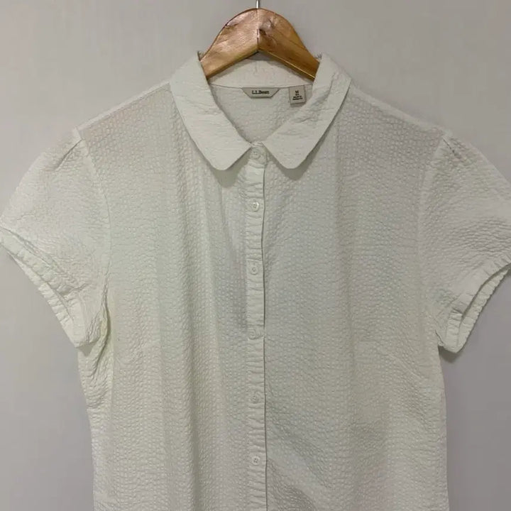 [BUNJANG] LLBean Embroidered Short Sleeve Shirt Blouse Women&