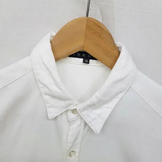 [BUNJANG] Theory White Cotton Shirt / theory 띠어리 셔츠 화이트