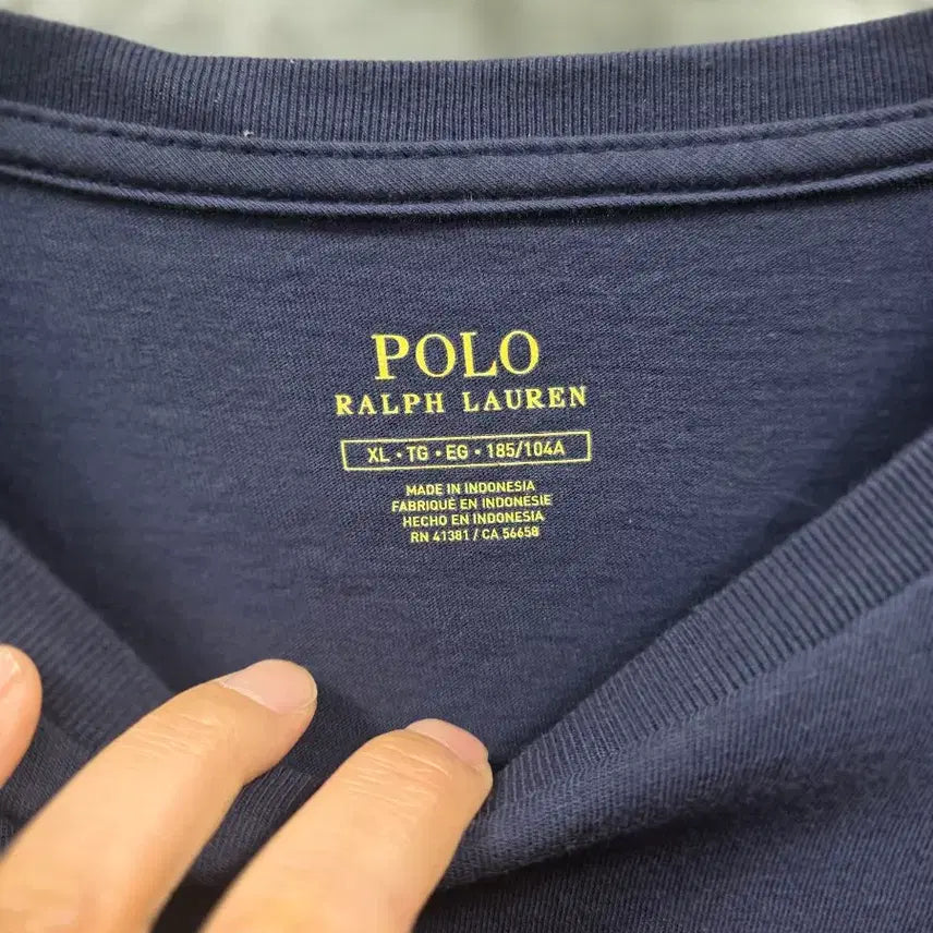 [BUNJANG] Polo Ralph Lauren Navy Short Sleeve T-Shirt Size L / 폴로 랄프로렌 네이비 반팔 티셔츠  사이즈 105