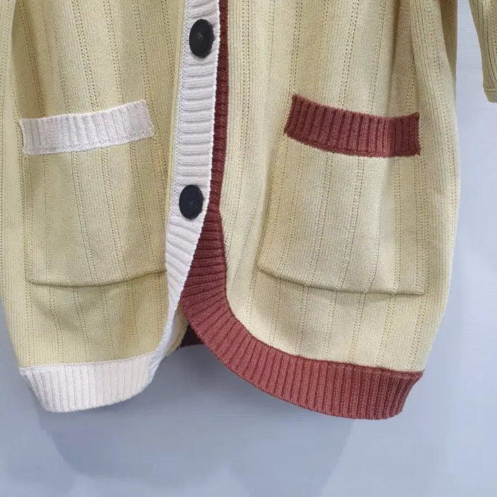[BUNJANG] Lucky Chouette Short Sleeve Cardigan Yellow / 럭키슈에뜨 반팔 가디건 옐로우[신품급]