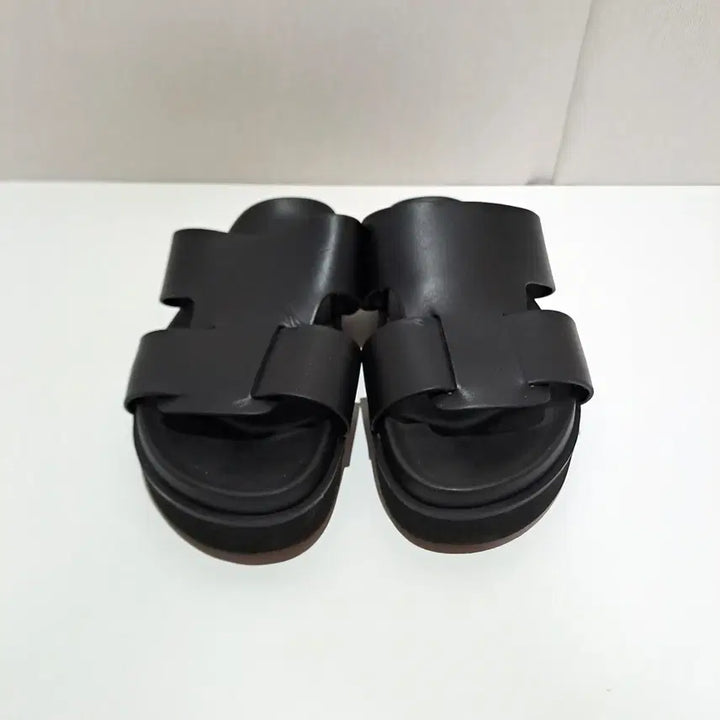 [BUNJANG] Time Homme Leather Sandals Black 270mm / (택포) 타임옴므 가죽 샌들 270 B905