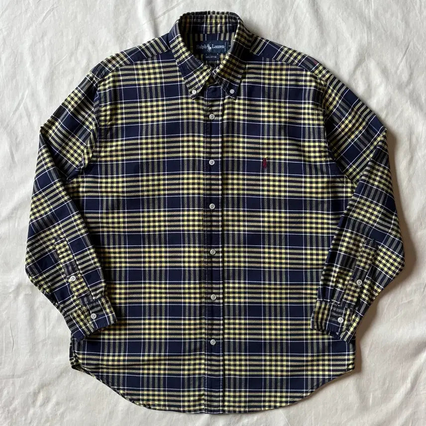 [BUNJANG] Polo Ralph Lauren 90s Oxford Check Shirt / [102-105] 90s 폴로 랄프로렌 Oxford 체크 셔츠