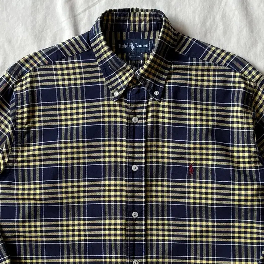 [BUNJANG] Polo Ralph Lauren 90s Oxford Check Shirt / [102-105] 90s 폴로 랄프로렌 Oxford 체크 셔츠