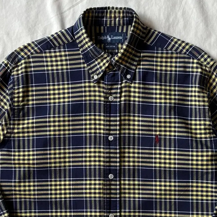 [BUNJANG] Polo Ralph Lauren 90s Oxford Check Shirt / [102-105] 90s 폴로 랄프로렌 Oxford 체크 셔츠