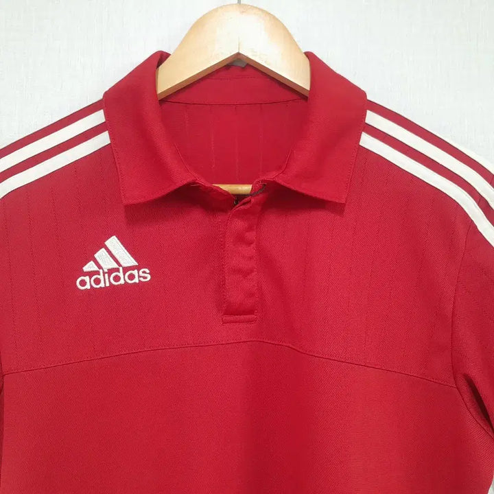 [BUNJANG] Adidas Red Polo T-Shirt / 아디다스 폴로티셔츠
