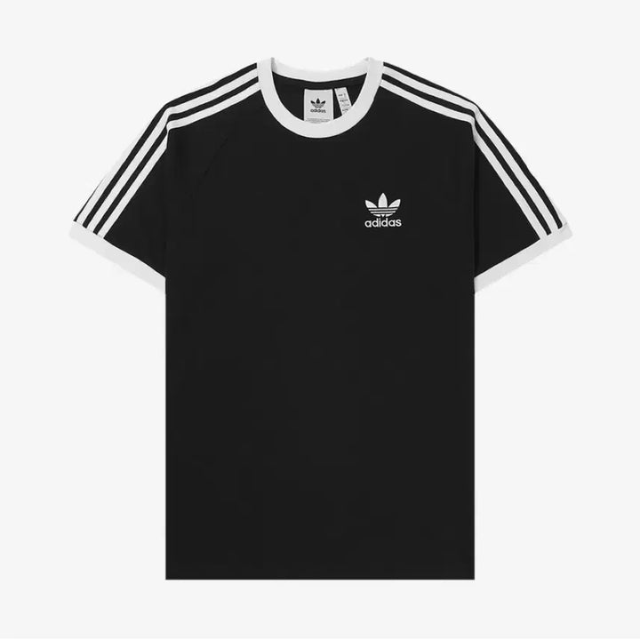 [BUNJANG] Adidas Adicolor Classic 3-Stripes T-Shirt Black / 아디다스 아디컬러 클래식 삼선 티셔츠 블랙 반팔