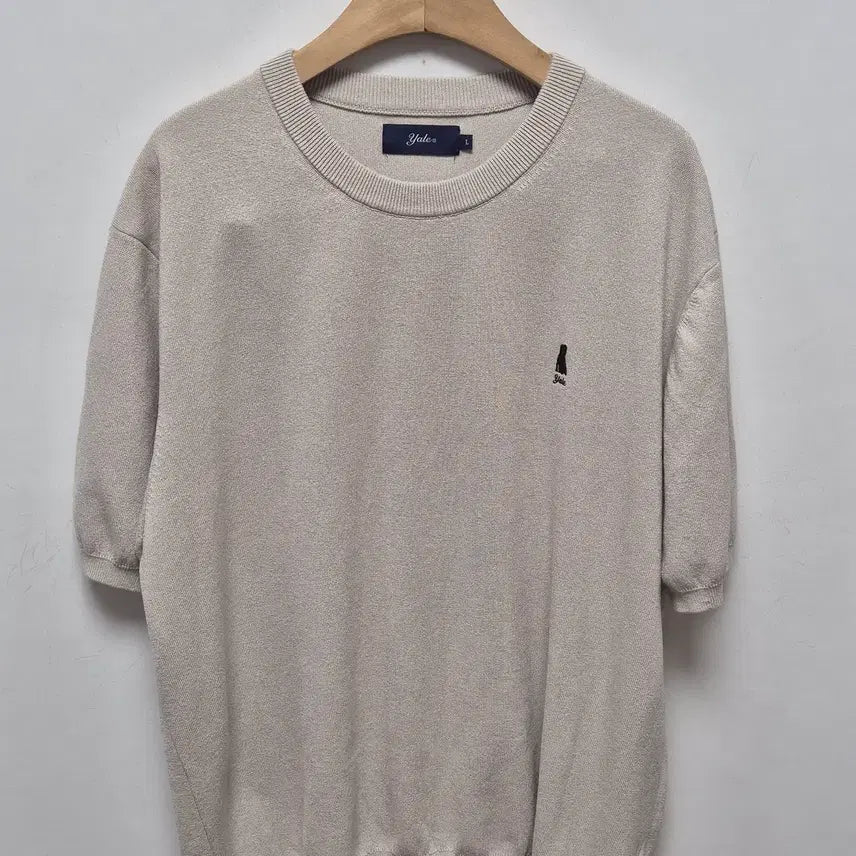 [BUNJANG] Yale Knit Short Sleeve T-Shirt L / (75) 예일 니트 반팔티셔츠