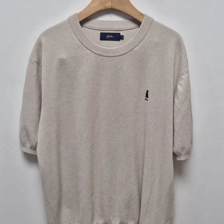 [BUNJANG] Yale Knit Short Sleeve T-Shirt L / (75) 예일 니트 반팔티셔츠