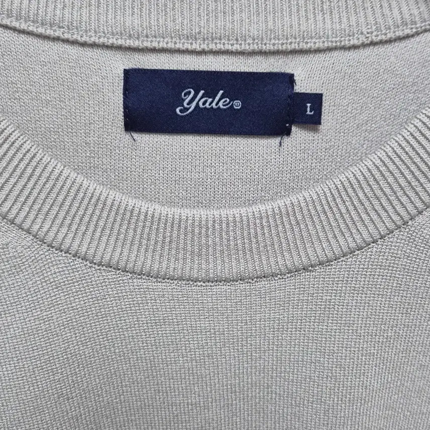 [BUNJANG] Yale Knit Short Sleeve T-Shirt L / (75) 예일 니트 반팔티셔츠