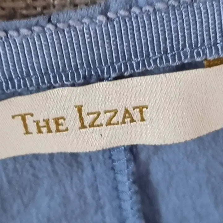 [BUNJANG] The Izzat Sky Blue Short Sleeve Blouse / M (66) 더아이잗 하늘색 스카이블루 반팔 블라우스