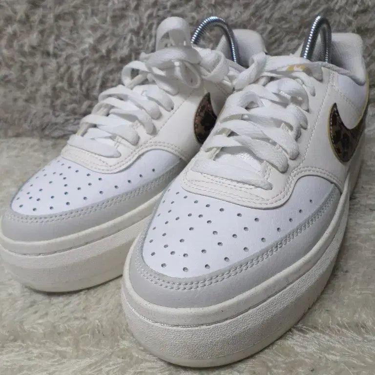 [BUNJANG] Nike Court Vision Alta White Leopard Sneakers / 후루룩구제2 240 나이키 코트비전알타 화이트 레오파드 운동화260511