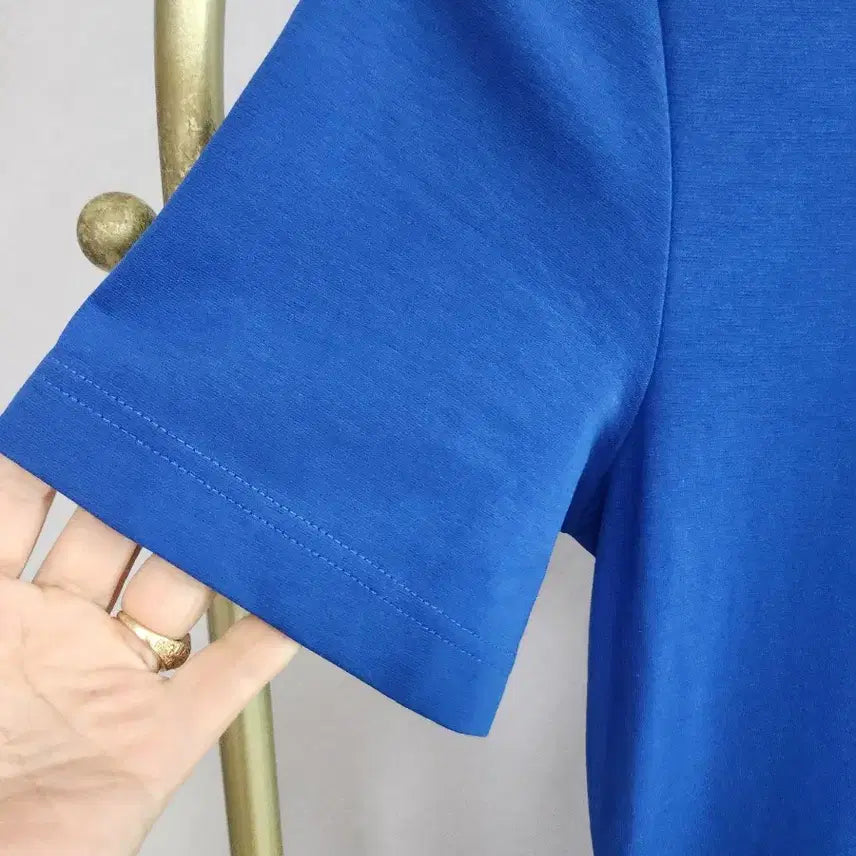 [BUNJANG] COS Blue Short-Sleeve Long Dress / COS 코스 블루 반팔 롱 원피스