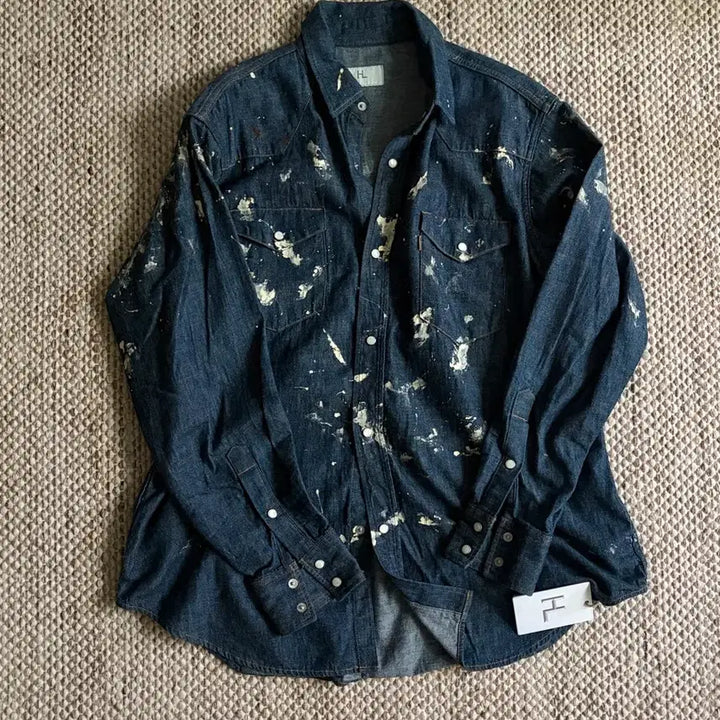 [BUNJANG] Haeril Western Denim Shirt Size 2 / [2] 헤릴 웨스턴 데님셔츠