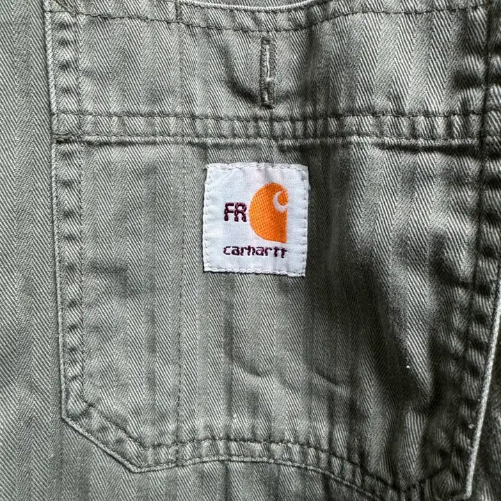 [BUNJANG] Carhartt Work Shirt Khaki (Flame Retardant Material) / 칼하트 워크셔츠 카키(방염소재)