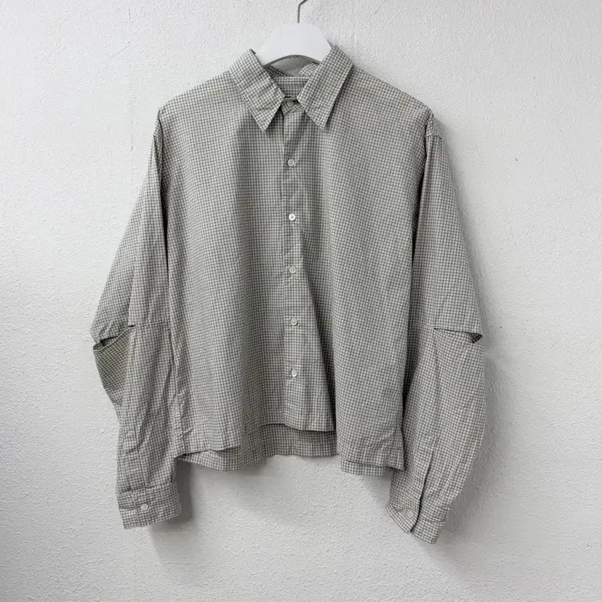 [BUNJANG] BEAMS Wide Short Fit Slit Shirt / BEAMS Wide Short Fit Slit Shirt