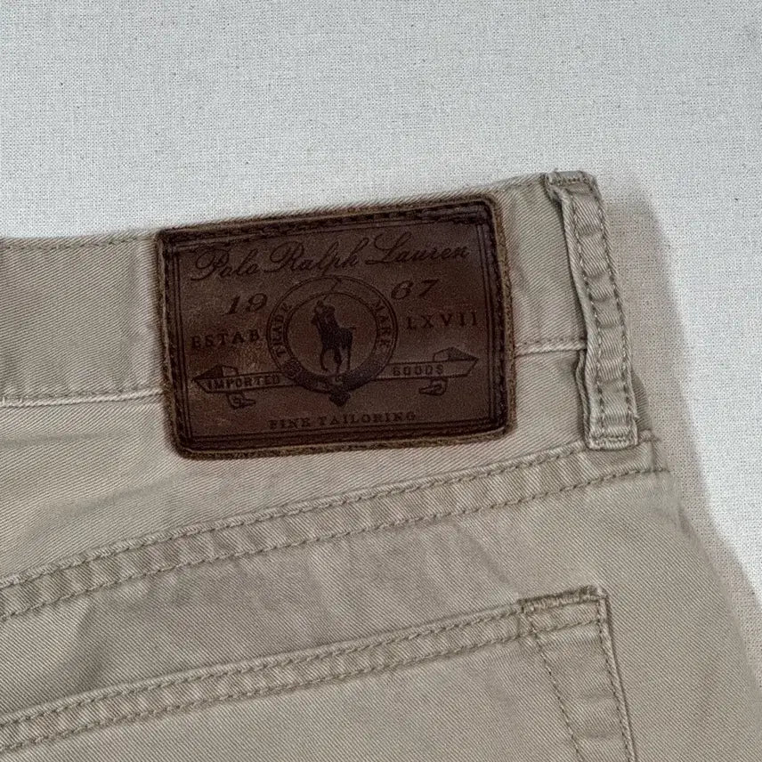 [BUNJANG] Polo Ralph Lauren Beige Cotton Pants 32 Inch / 32inch) 폴로 랄프로렌 베이지 면바지 코튼 팬츠