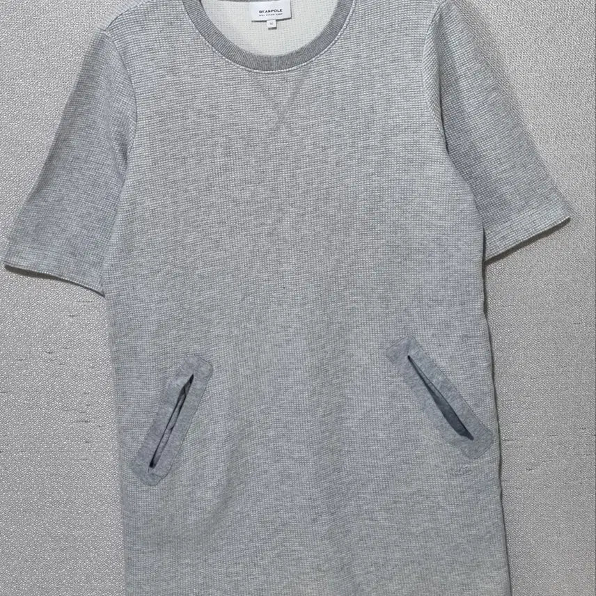 [BUNJANG] Beanpole Gray Short-Sleeve Dress / S (55) 빈폴 그레이 반팔 원피스
