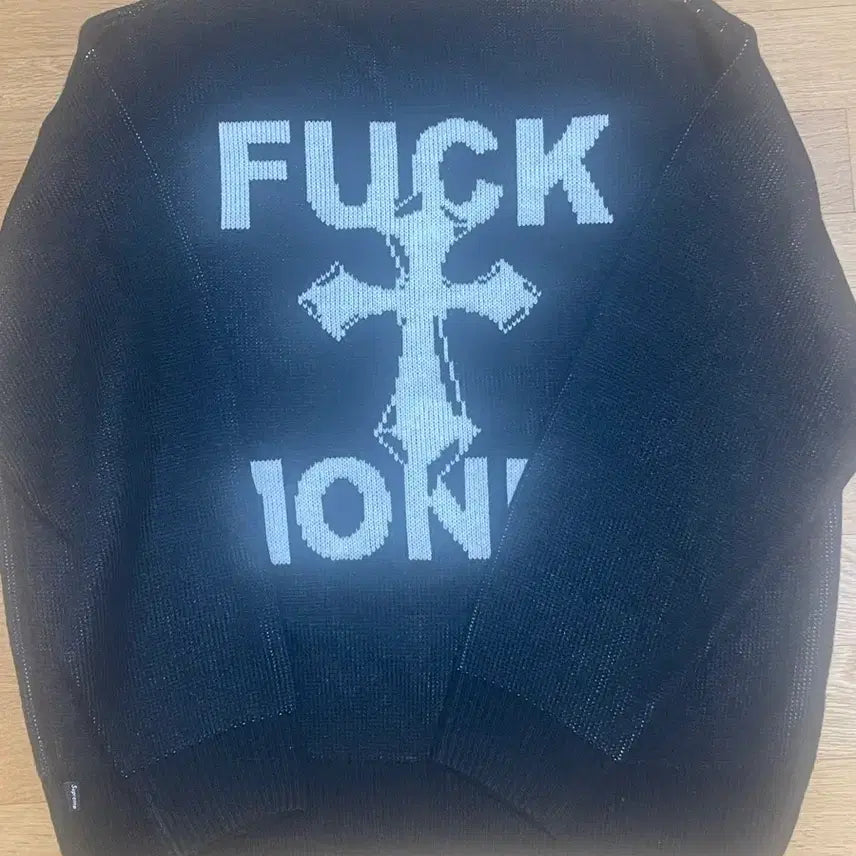 [BUNJANG] Supreme Puck Money Sweater Black M / 슈프림 퍽 머니 스웨터 블랙 m
