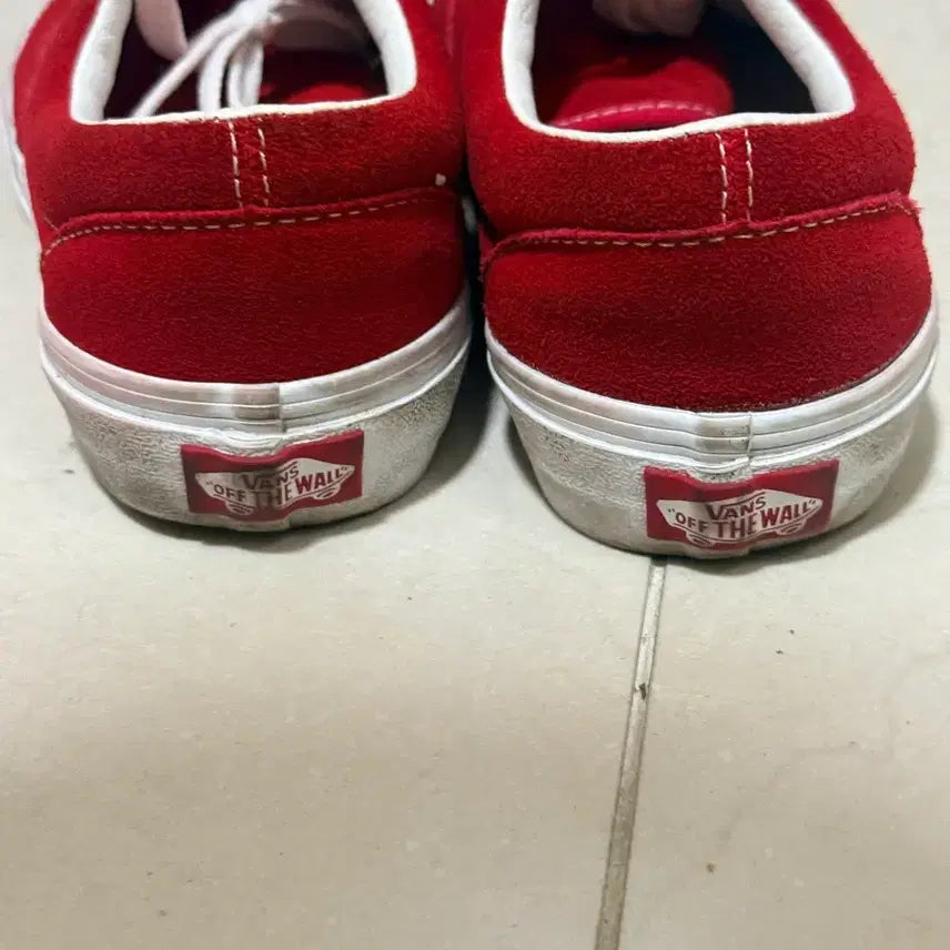 [BUNJANG] Vans Suede Red Sneakers / 반스 스웨이드 레드 스니커즈