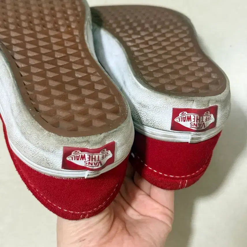 [BUNJANG] Vans Suede Red Sneakers / 반스 스웨이드 레드 스니커즈