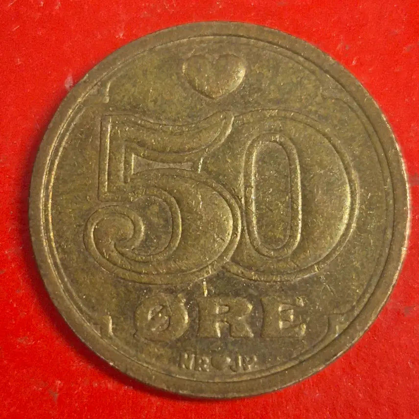 [BUNJANG] 1989 Denmark 50 Ore Coin / 1989 덴마크 50오레 동전 M2479
