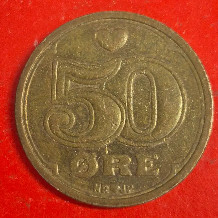 [BUNJANG] 1989 Denmark 50 Ore Coin / 1989 덴마크 50오레 동전 M2479