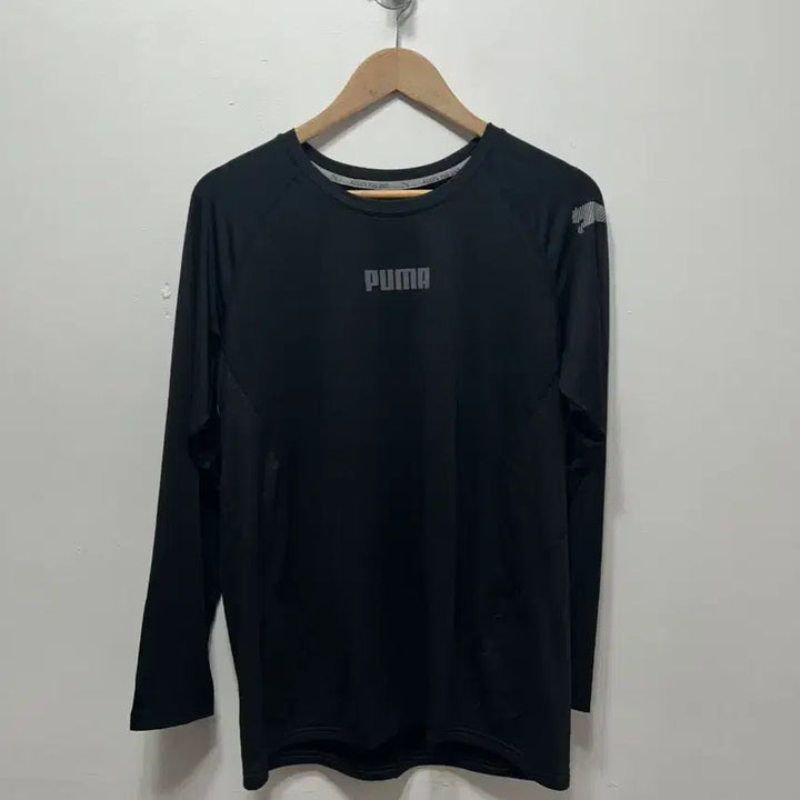 [BUNJANG] Puma Black Long Sleeve Functional T-Shirt L / 푸마 블랙 긴팔 기능성 티셔츠 L