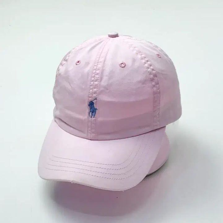 [BUNJANG] Polo Ralph Lauren Light Pink Leather Strap Ball Cap / [OS/정품] 폴로 랄프로렌 연핑크 가죽스트랩 볼캡 모자