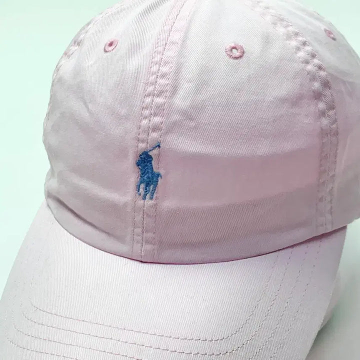 [BUNJANG] Polo Ralph Lauren Light Pink Leather Strap Ball Cap / [OS/정품] 폴로 랄프로렌 연핑크 가죽스트랩 볼캡 모자