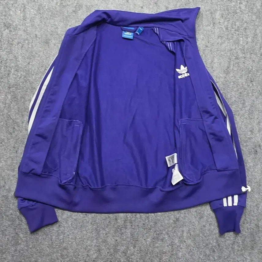 [BUNJANG] Adidas Firebird Big Logo Track Jacket Purple 90 / 아디다스 파이어버드 백 빅로고 퍼플 보라 져지 90