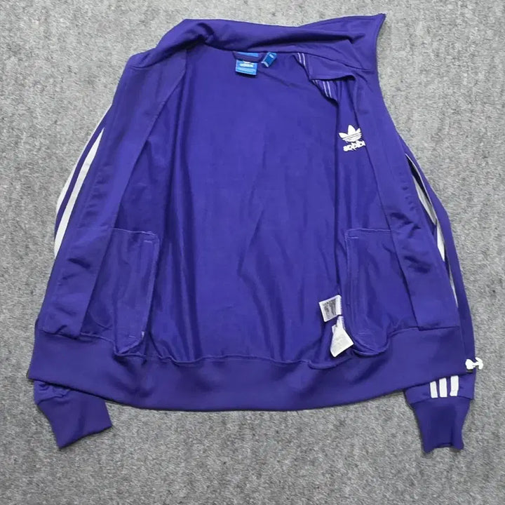 [BUNJANG] Adidas Firebird Big Logo Track Jacket Purple 90 / 아디다스 파이어버드 백 빅로고 퍼플 보라 져지 90