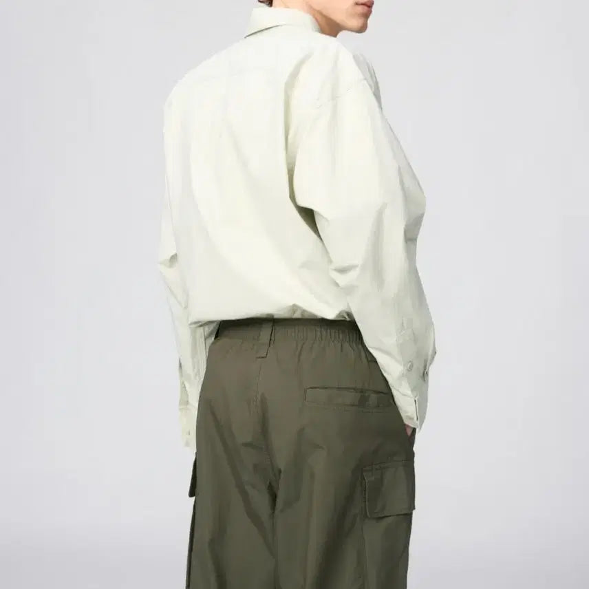 [BUNJANG] Uniqlo U Wide Fit Cargo Pants (M, Dark Green) / 유니클로 U 와이드핏 카고 팬츠 M