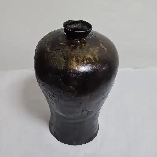 [BUNJANG] Goryeo Dynasty Bronze Maebyeong Vase / 옛날 고려청자 고려 청동매병 애기매병 희귀 청동기 매병주병