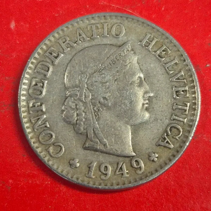 [BUNJANG] 1949 Swiss 10 Rappen Coin / 1949 스위스 10라펜 동전 M2481