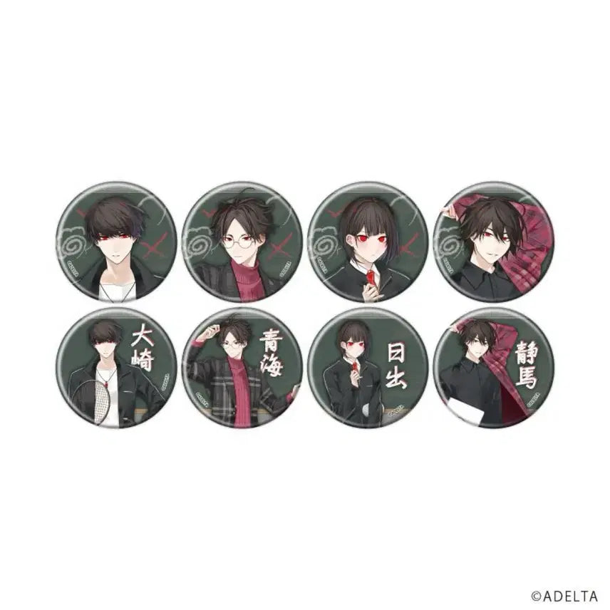 [BUNJANG] OOSIZ Gakuen Acrylic Standee, Can Badge, and Acrylic Card Bundle Set / 오오에 오오시즈 학원 아크릴 캔뱃지 아크릴카드 일괄