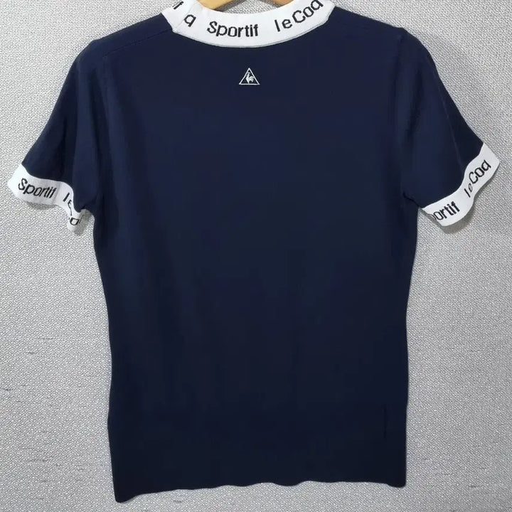 [BUNJANG] le coq sportif Navy Mock Neck Short Sleeve T-Shirt / S (55) 르꼬끄 네이비 반목 반팔티