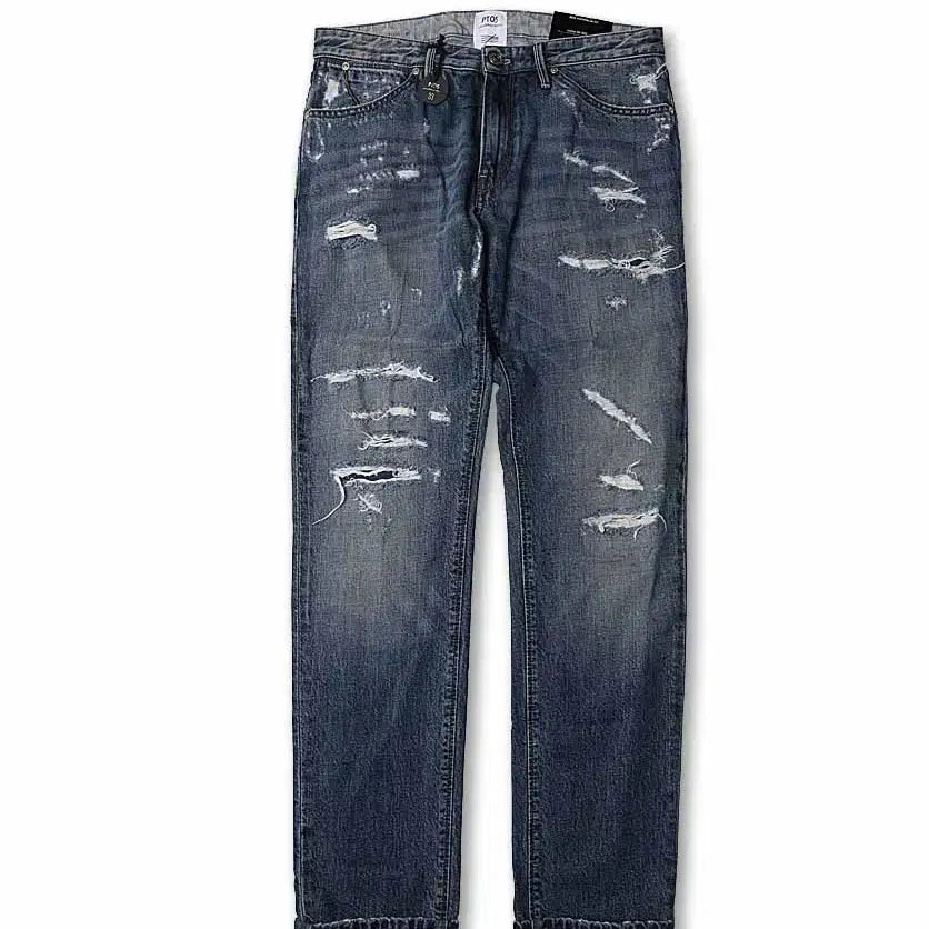 [BUNJANG] PT05 Destroyed Swing New Superslim Fit Denim Pants / 피티제로친퀘 [PT05] 디스트로이드 스윙 뉴 슬림핏 데님