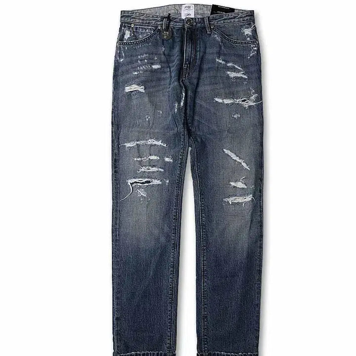 [BUNJANG] PT05 Destroyed Swing New Superslim Fit Denim Pants / 피티제로친퀘 [PT05] 디스트로이드 스윙 뉴 슬림핏 데님