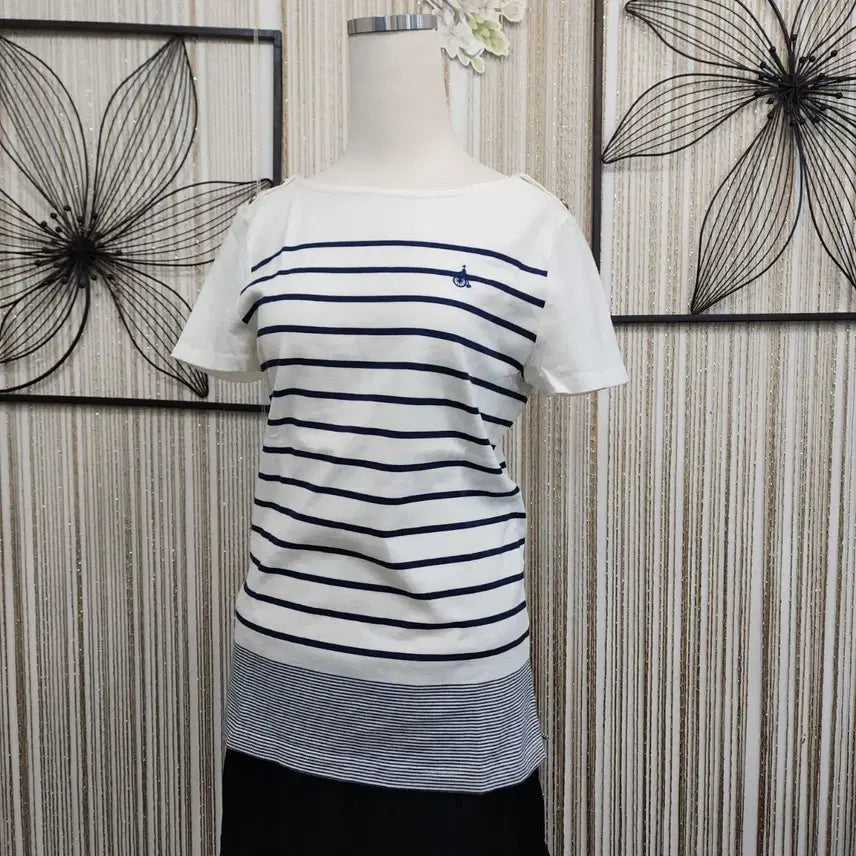 [BUNJANG] Beanpole Striped Short-Sleeve T-Shirt Size 95 / 빈폴 스트라이프 반팔 티셔츠 95사이즈