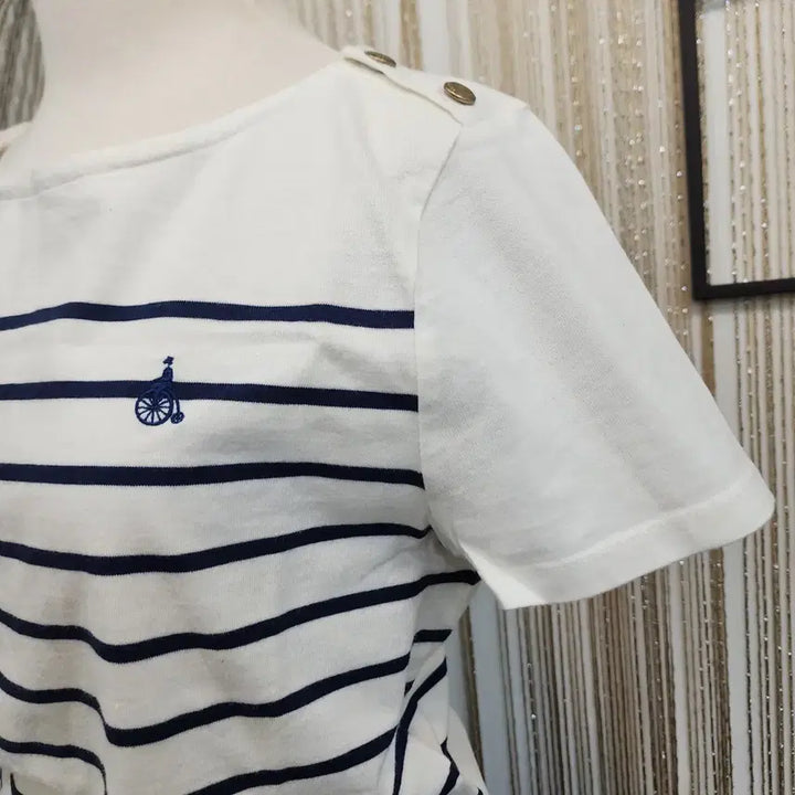 [BUNJANG] Beanpole Striped Short-Sleeve T-Shirt Size 95 / 빈폴 스트라이프 반팔 티셔츠 95사이즈